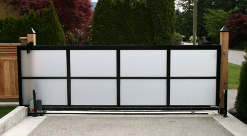 FROSTED PEXI GLASS PRIVACY GATE